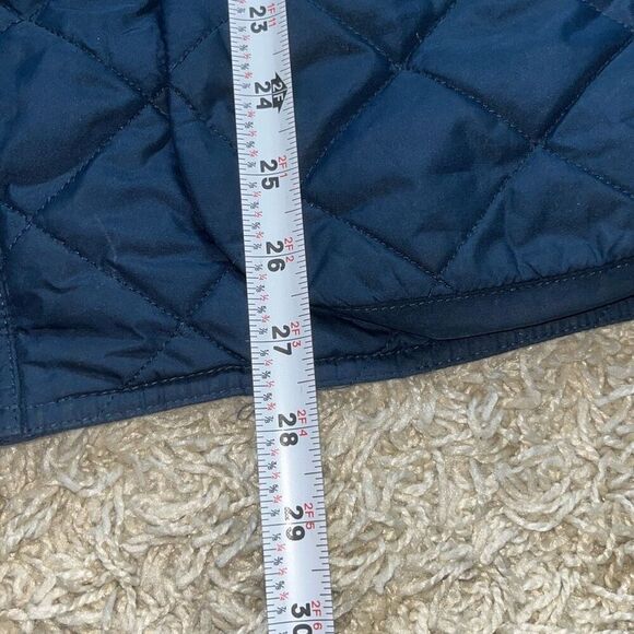 POLO Ralph Lauren Navy Blue Quilted Vest Brown Corduroy Collar Women’s XXL - Picture 5 of 15